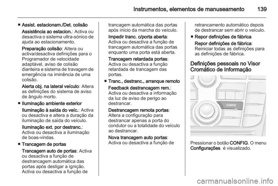 OPEL ASTRA J 2013  Manual de Instruções (in Portugues) 