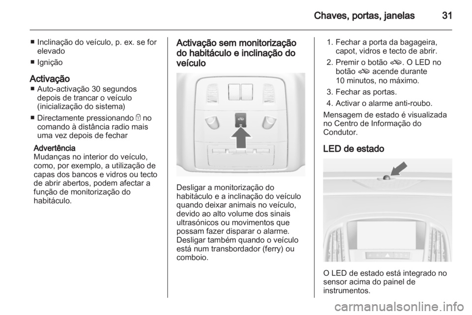 OPEL ASTRA J 2013  Manual de Instruções (in Portugues) 