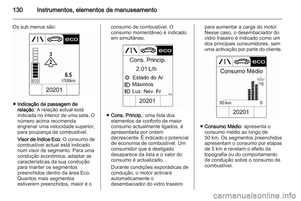 OPEL ASTRA J 2013.5  Manual de Instruções (in Portugues) 