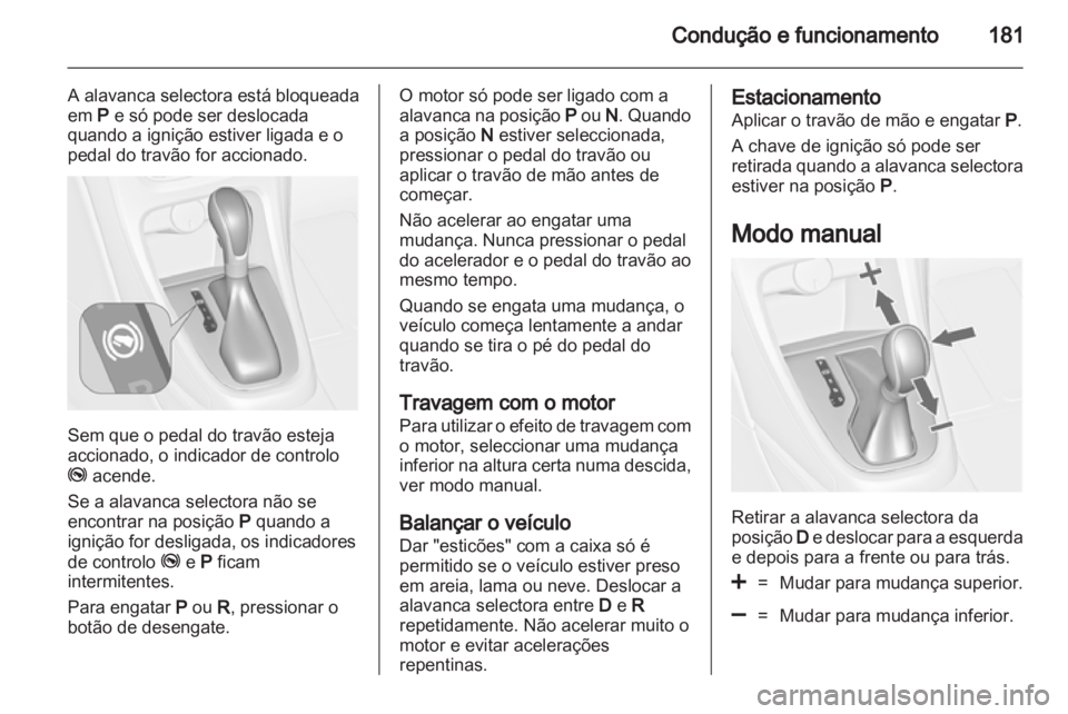 OPEL ASTRA J 2013.5  Manual de Instruções (in Portugues) 