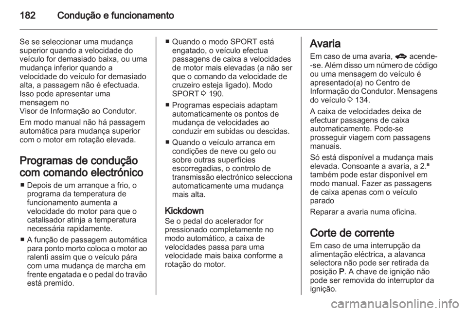 OPEL ASTRA J 2013.5  Manual de Instruções (in Portugues) 