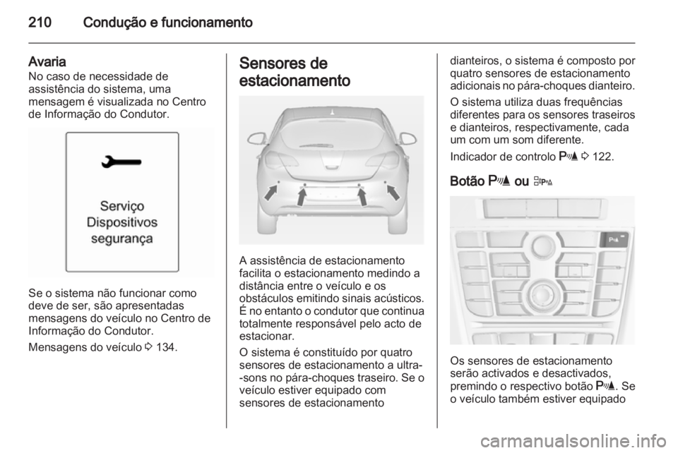 OPEL ASTRA J 2013.5  Manual de Instruções (in Portugues) 