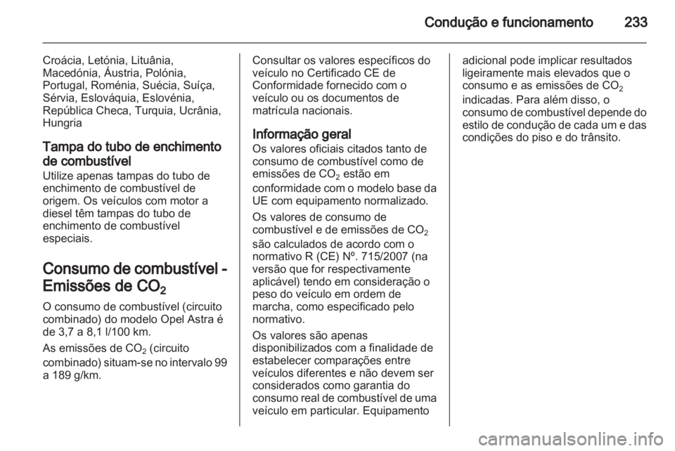 OPEL ASTRA J 2013.5  Manual de Instruções (in Portugues) 