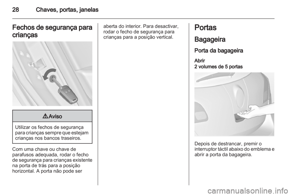 OPEL ASTRA J 2013.5  Manual de Instruções (in Portugues) 