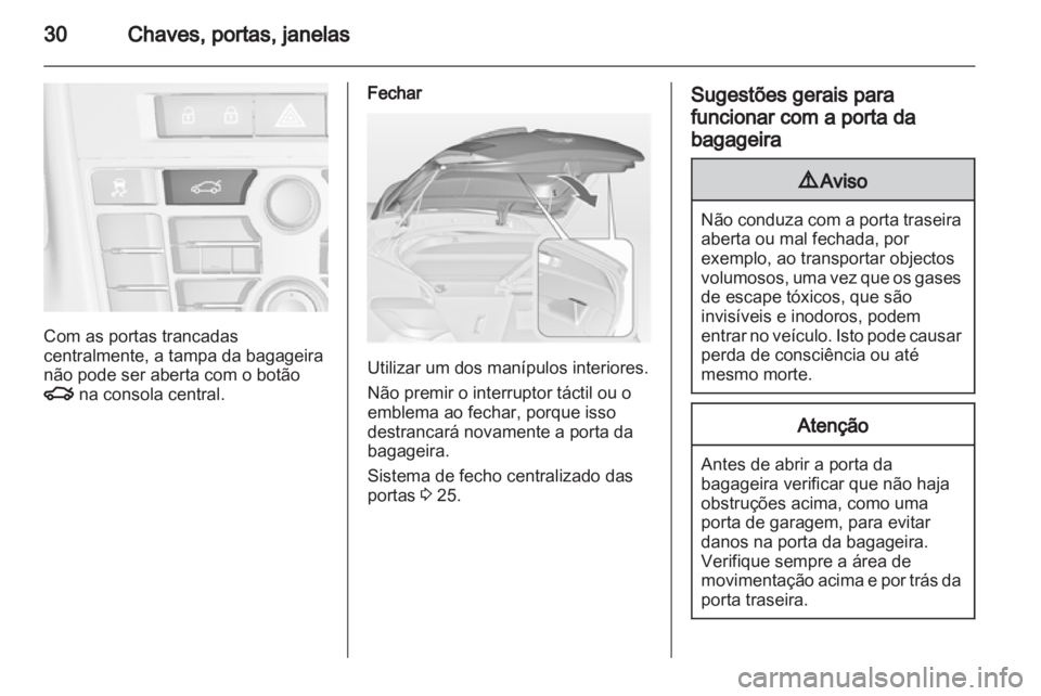 OPEL ASTRA J 2013.5  Manual de Instruções (in Portugues) 