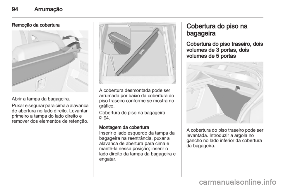 OPEL ASTRA J 2013.5  Manual de Instruções (in Portugues) 