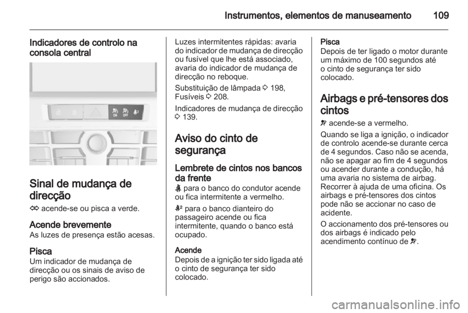 OPEL ASTRA J HB5 & ST 2012  Manual de Instruções (in Portugues) 