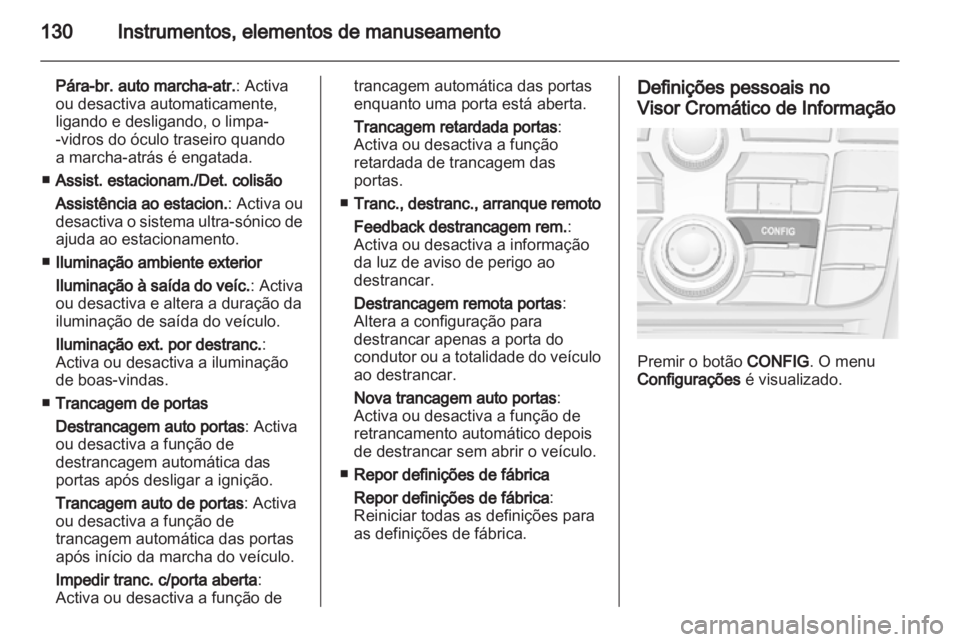 OPEL ASTRA J HB5 & ST 2012  Manual de Instruções (in Portugues) 