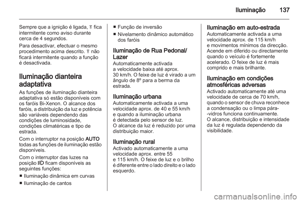 OPEL ASTRA J HB5 & ST 2012  Manual de Instruções (in Portugues) 