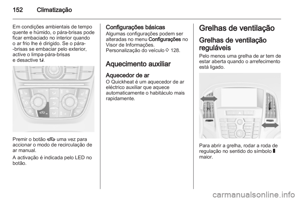 OPEL ASTRA J HB5 & ST 2012  Manual de Instruções (in Portugues) 
