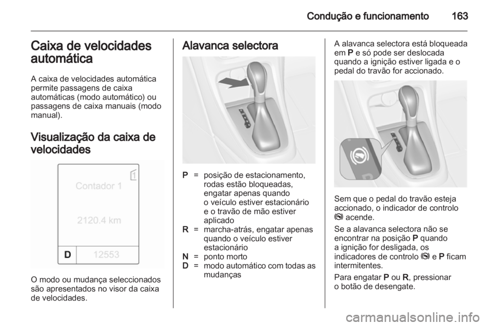 OPEL ASTRA J HB5 & ST 2012  Manual de Instruções (in Portugues) 