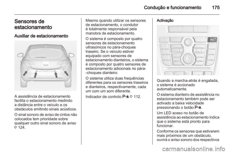 OPEL ASTRA J HB5 & ST 2012  Manual de Instruções (in Portugues) 