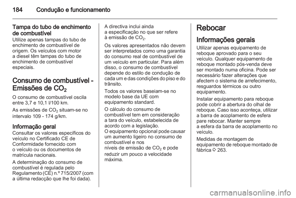 OPEL ASTRA J HB5 & ST 2012  Manual de Instruções (in Portugues) 