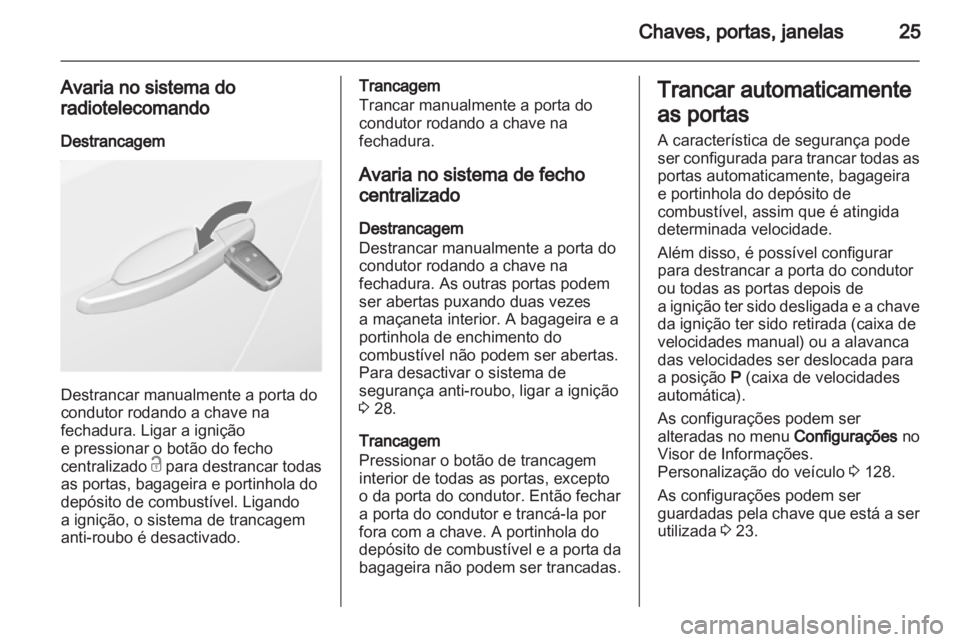 OPEL ASTRA J HB5 & ST 2012  Manual de Instruções (in Portugues) 