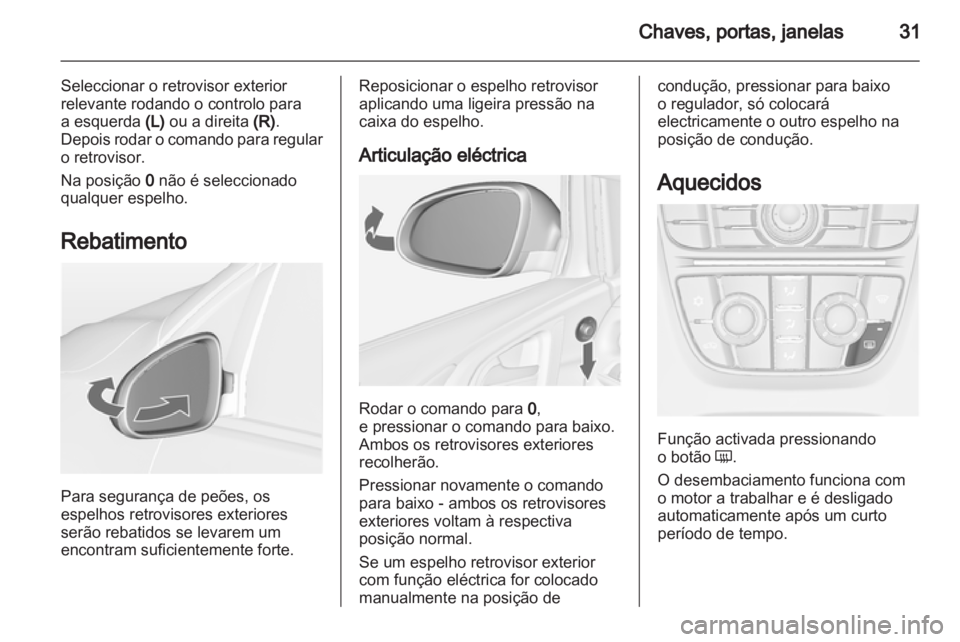 OPEL ASTRA J HB5 & ST 2012  Manual de Instruções (in Portugues) 