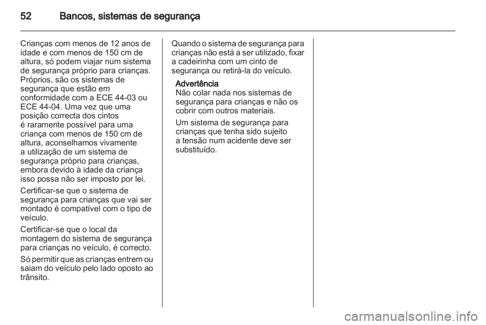 OPEL ASTRA J HB5 & ST 2012  Manual de Instruções (in Portugues) 