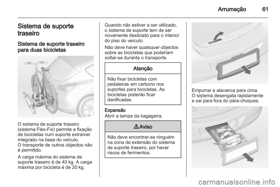 OPEL ASTRA J HB5 & ST 2012  Manual de Instruções (in Portugues) 