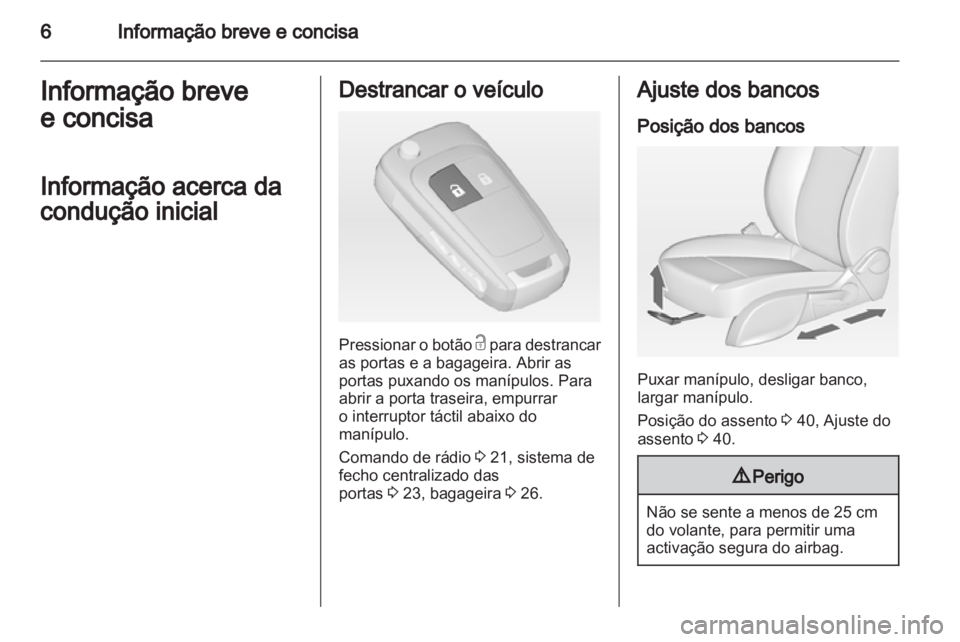 OPEL ASTRA J HB5 & ST 2012  Manual de Instruções (in Portugues) 
