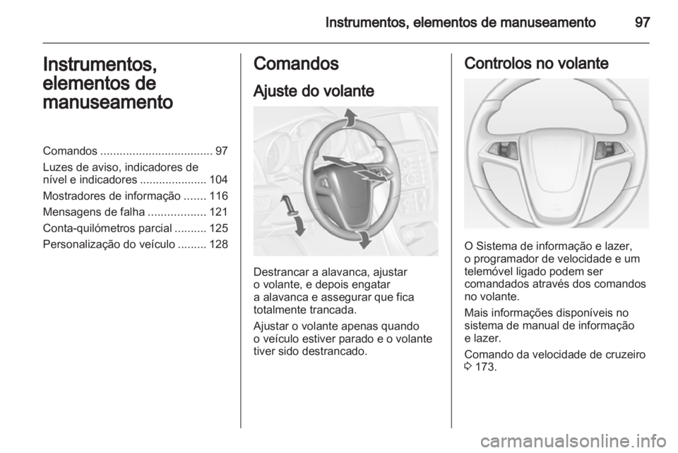 OPEL ASTRA J HB5 & ST 2012  Manual de Instruções (in Portugues) 