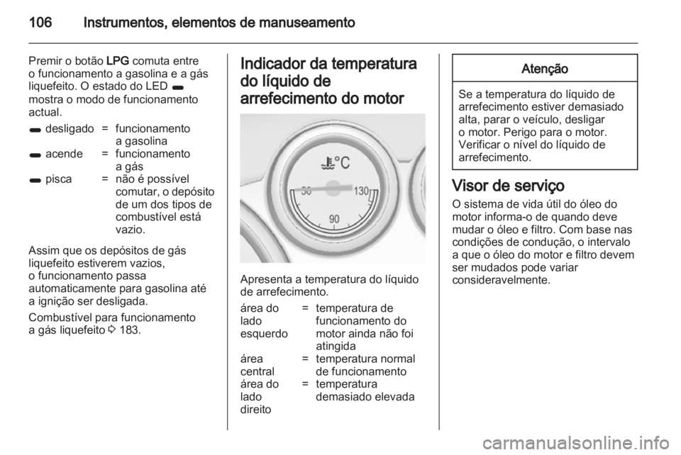 OPEL ASTRA J HB5 & ST 2012.5  Manual de Instruções (in Portugues) 