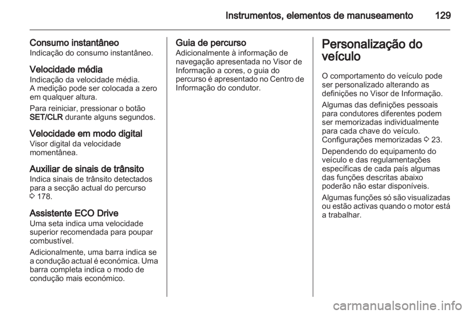 OPEL ASTRA J HB5 & ST 2012.5  Manual de Instruções (in Portugues) 