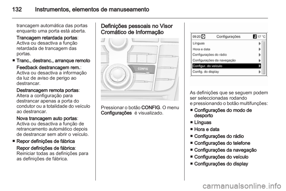 OPEL ASTRA J HB5 & ST 2012.5  Manual de Instruções (in Portugues) 