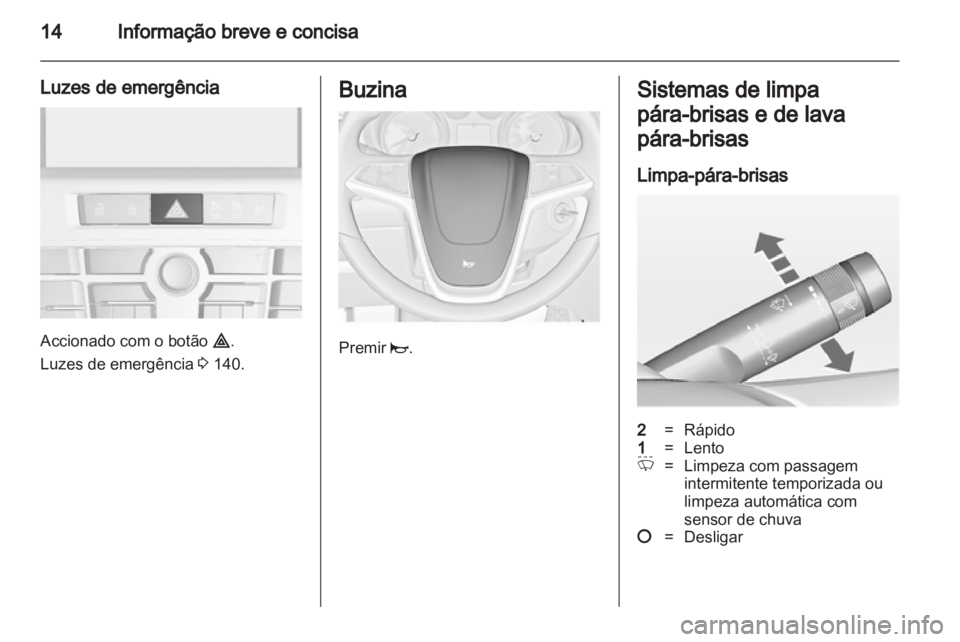 OPEL ASTRA J HB5 & ST 2012.5  Manual de Instruções (in Portugues) 