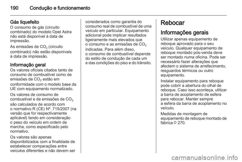 OPEL ASTRA J HB5 & ST 2012.5  Manual de Instruções (in Portugues) 