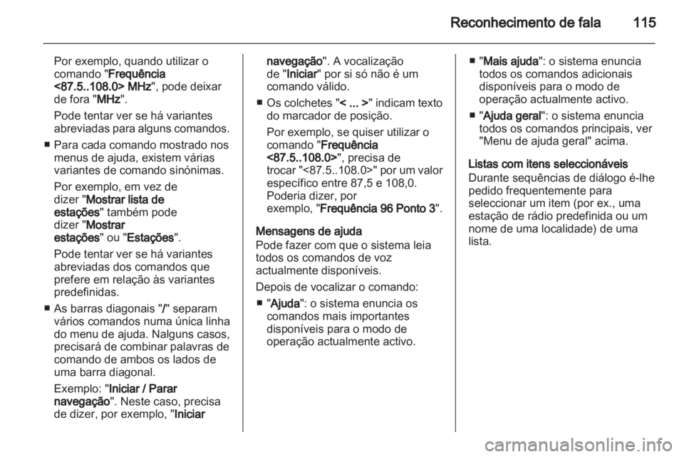 OPEL CASCADA 2013.5  Manual de Informação e Lazer (in Portugues) 