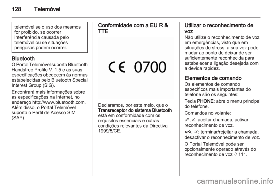 OPEL CASCADA 2013.5  Manual de Informação e Lazer (in Portugues) 