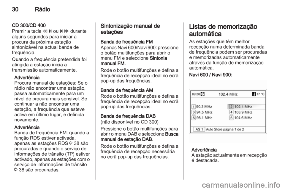 OPEL CASCADA 2013.5  Manual de Informação e Lazer (in Portugues) 