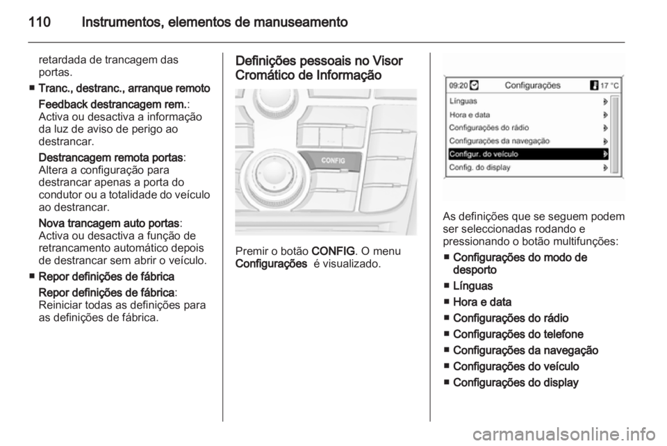 OPEL CASCADA 2013.5  Manual de Instruções (in Portugues) 