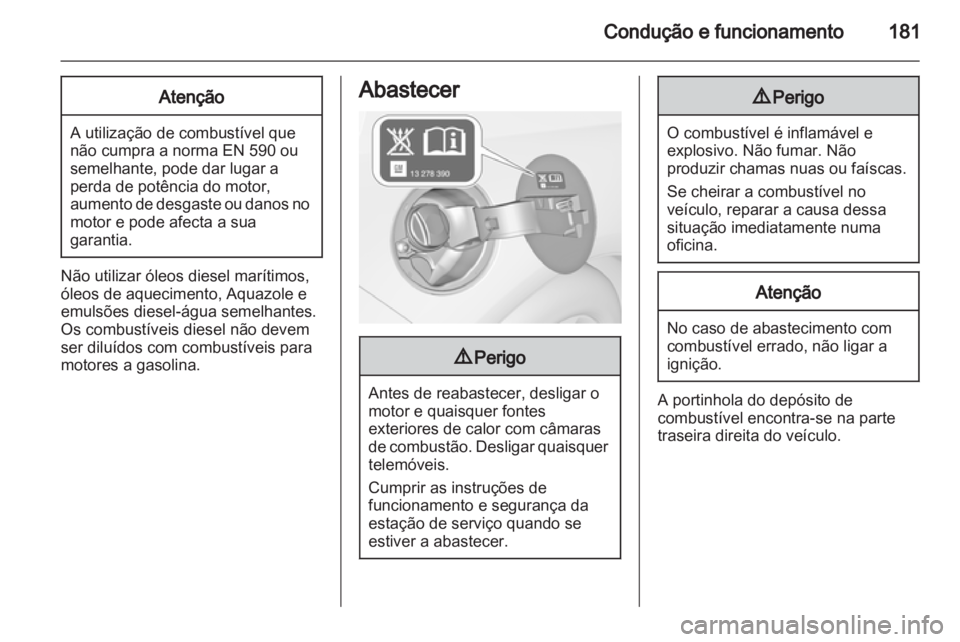 OPEL CASCADA 2013.5  Manual de Instruções (in Portugues) 