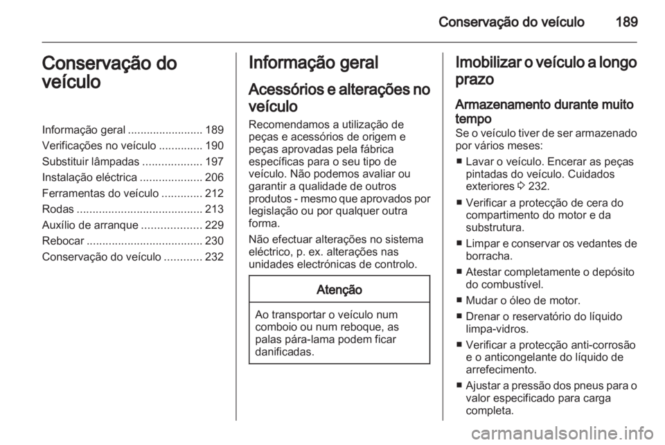 OPEL CASCADA 2013.5  Manual de Instruções (in Portugues) 
