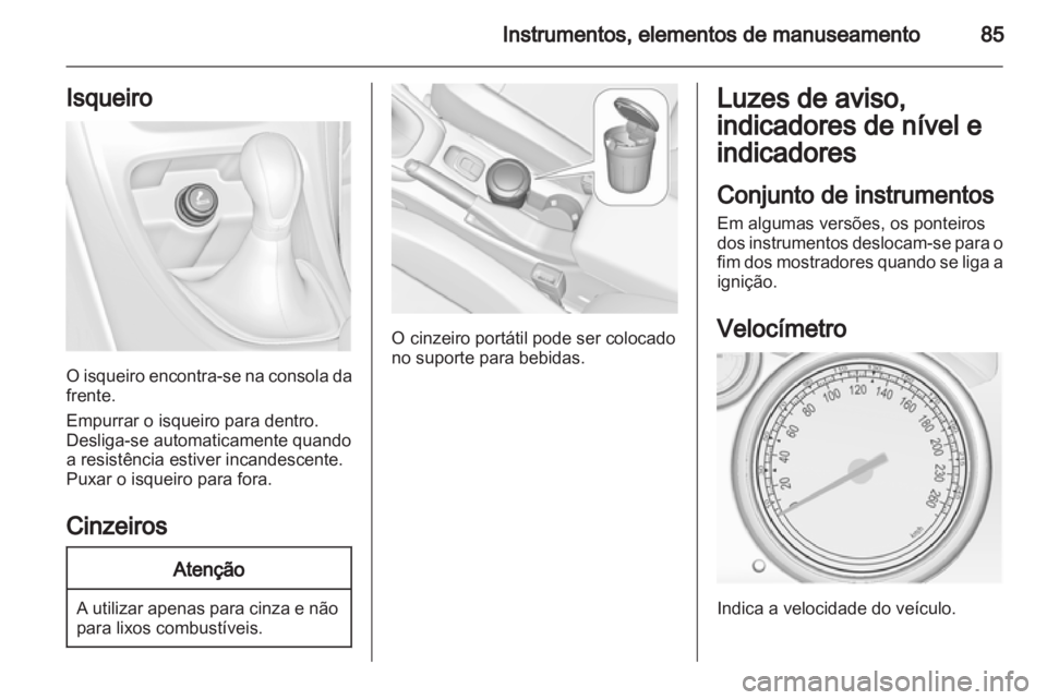 OPEL CASCADA 2013.5  Manual de Instruções (in Portugues) 