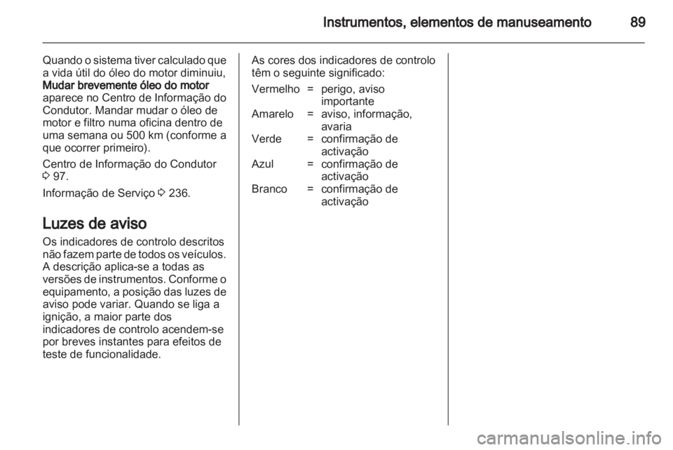 OPEL CASCADA 2013.5  Manual de Instruções (in Portugues) 