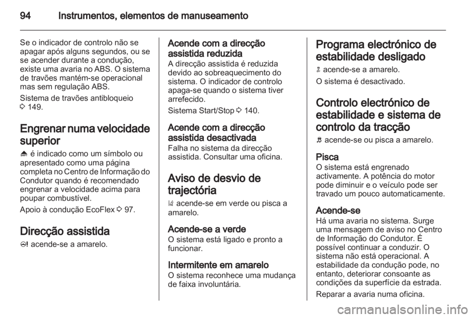 OPEL CASCADA 2013.5  Manual de Instruções (in Portugues) 