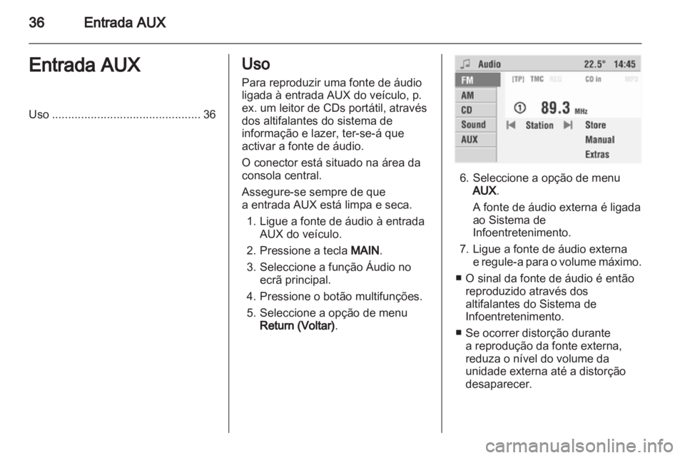 OPEL COMBO 2011  Manual de Informação e Lazer (in Portugues) 