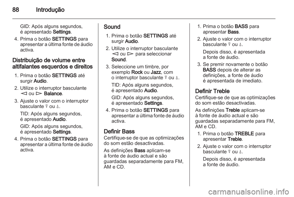 OPEL COMBO 2011  Manual de Informação e Lazer (in Portugues) 