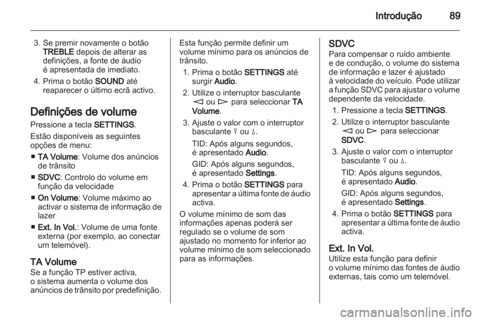 OPEL COMBO 2011  Manual de Informação e Lazer (in Portugues) 