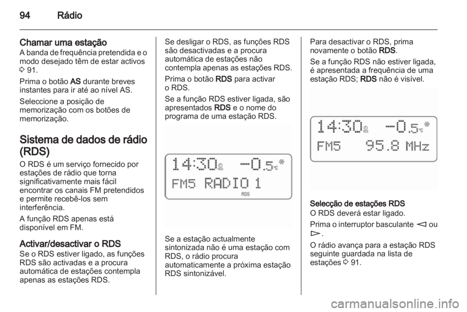 OPEL COMBO 2011  Manual de Informação e Lazer (in Portugues) 