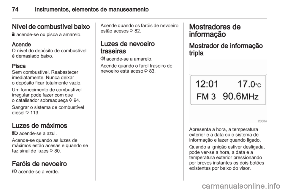OPEL COMBO 2011  Manual de Instruções (in Portugues) 