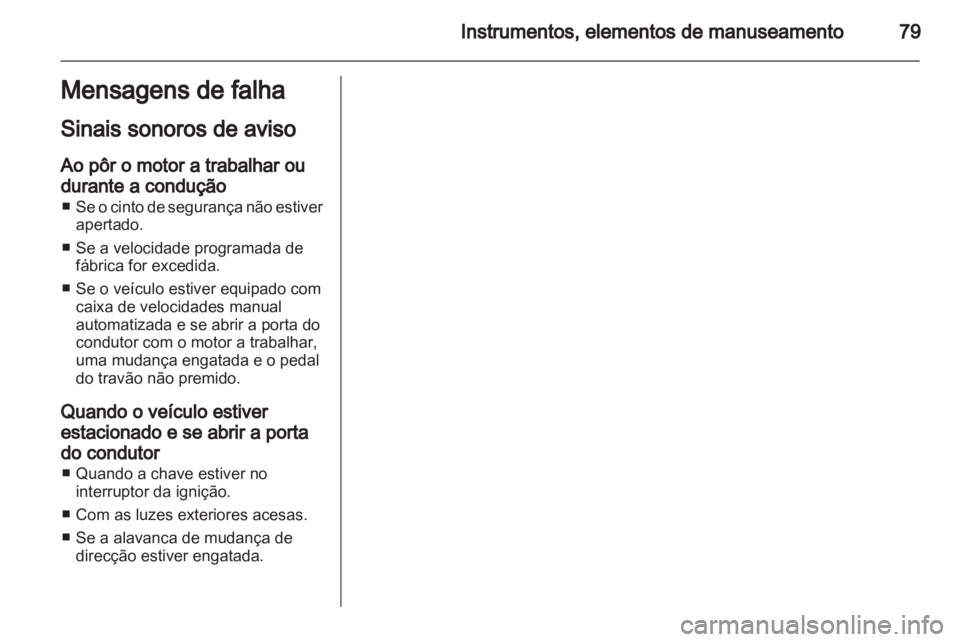 OPEL COMBO 2011  Manual de Instruções (in Portugues) 