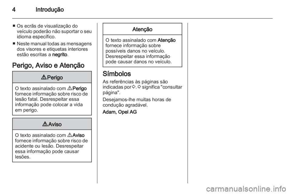 OPEL COMBO 2011.5  Manual de Instruções (in Portugues) 