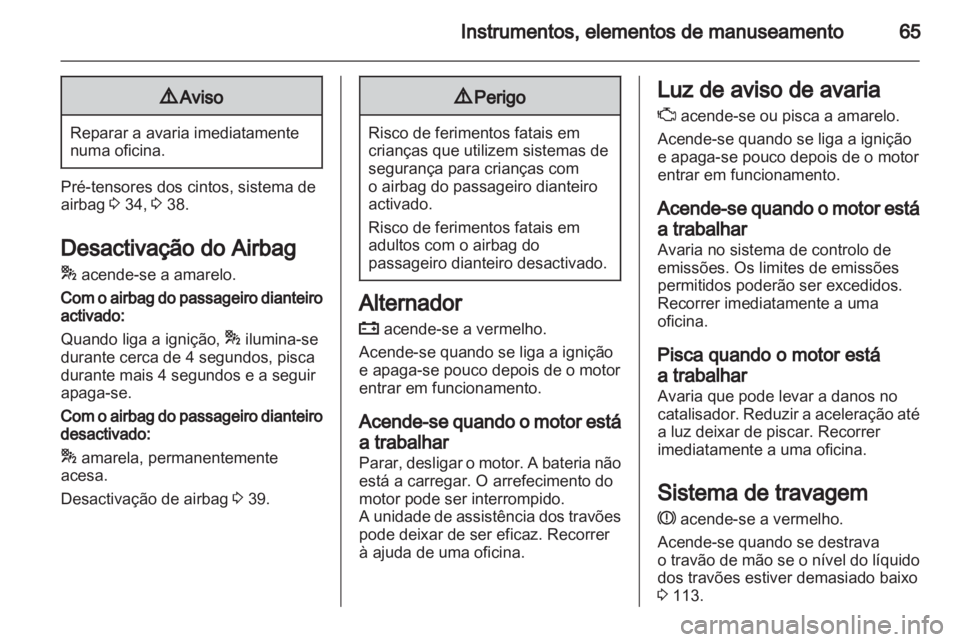 OPEL COMBO D 2012  Manual de Instruções (in Portugues) 