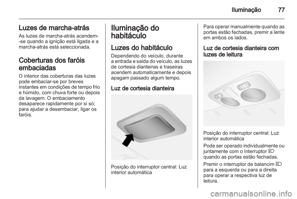 OPEL COMBO D 2012  Manual de Instruções (in Portugues) 