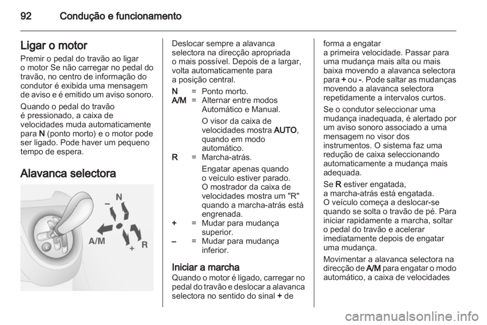 OPEL COMBO D 2012  Manual de Instruções (in Portugues) 