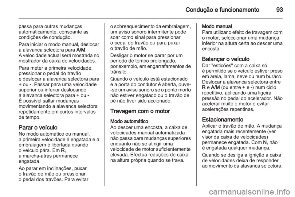 OPEL COMBO D 2012  Manual de Instruções (in Portugues) 