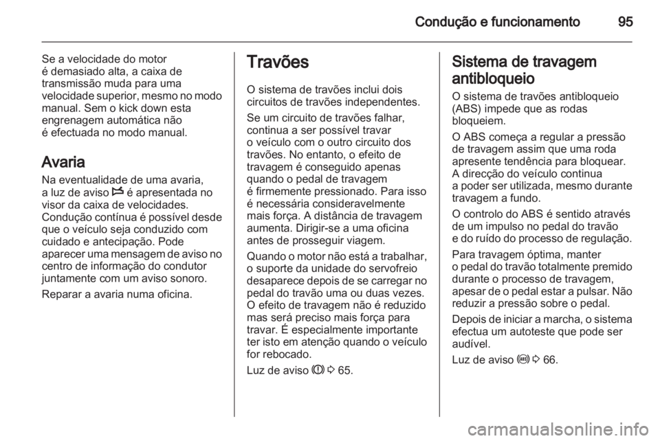 OPEL COMBO D 2012  Manual de Instruções (in Portugues) 