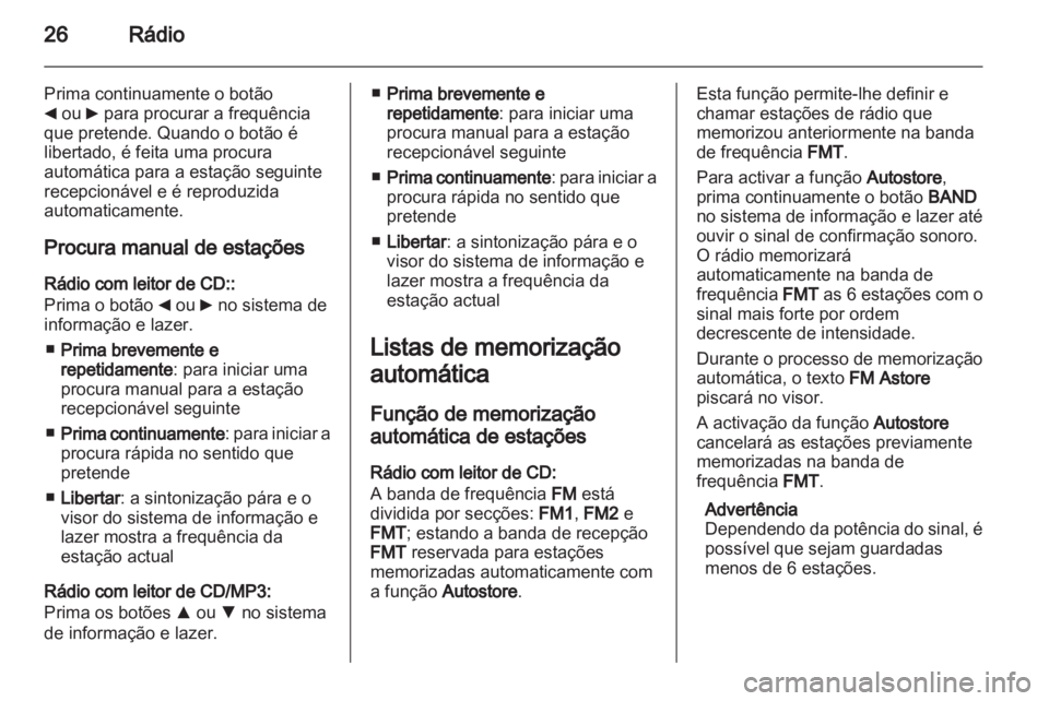 OPEL COMBO D 2013  Manual de Informação e Lazer (in Portugues) 